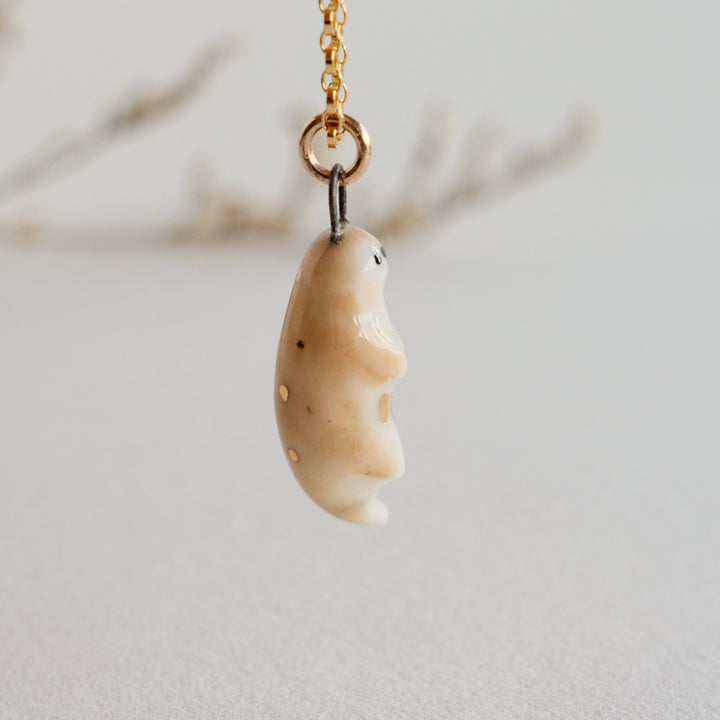Porcelain Stardust Otter Necklace