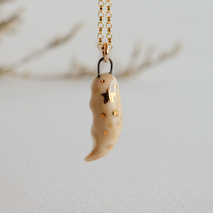 Porcelain Stardust Otter Necklace