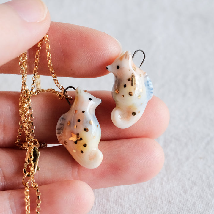 Pastel Seahorse Necklace
