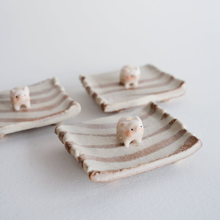 Nerikomi Ring Holder | Star Pig