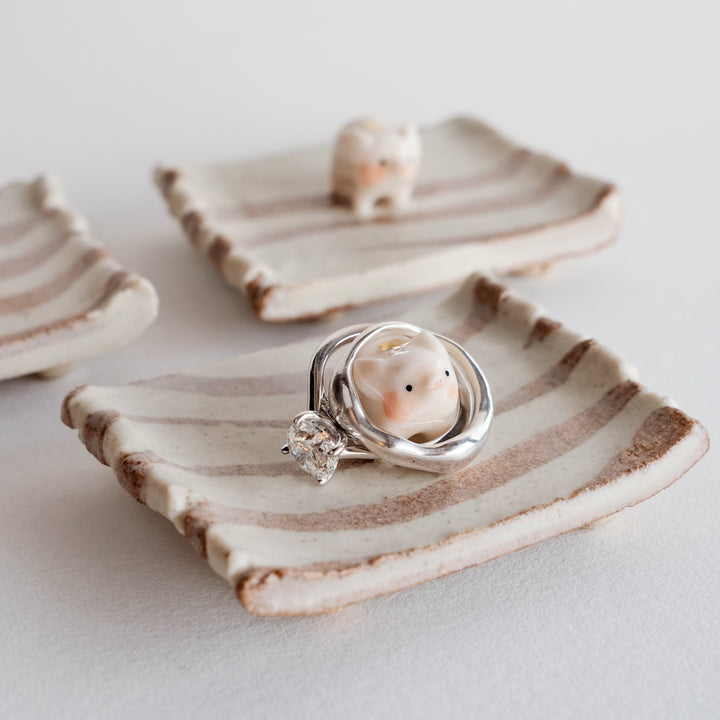 Nerikomi Ring Holder | Star Pig