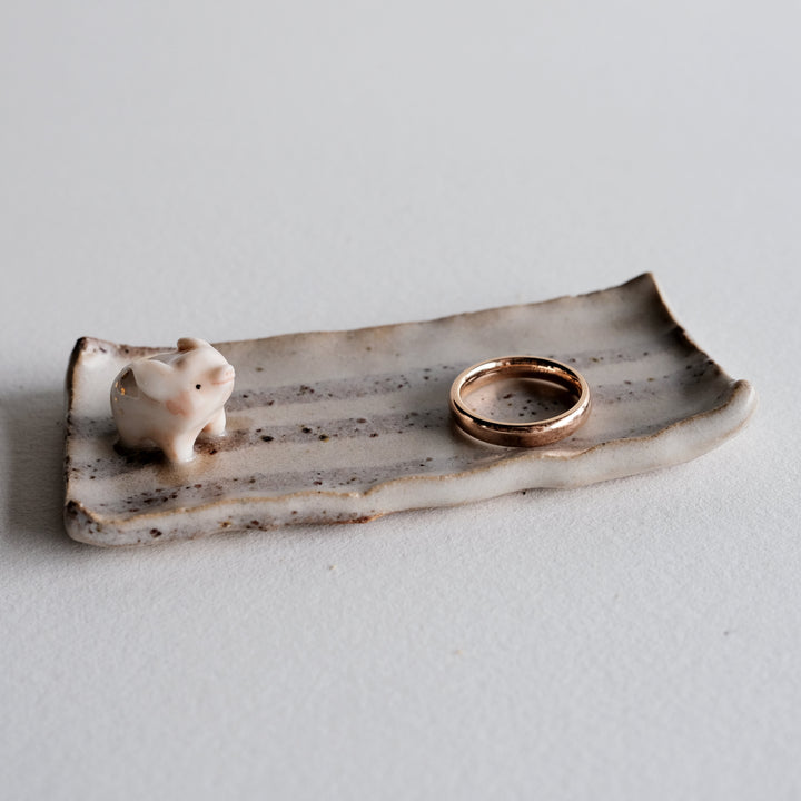 Striped Nerikomi Dish | Piglet