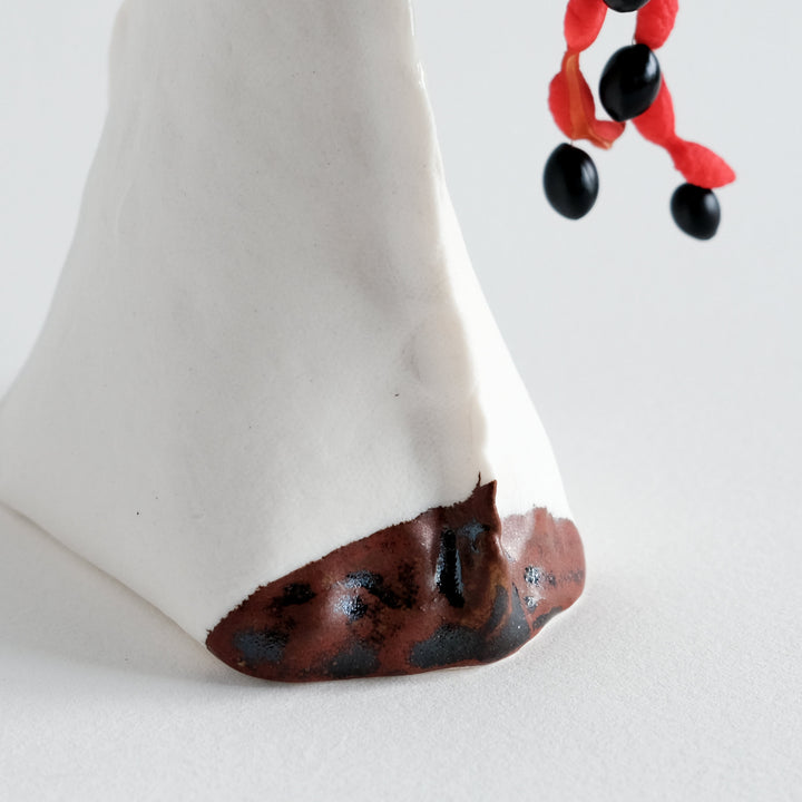 Porcelain Fox Vase