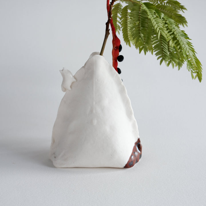 Porcelain Fox Vase