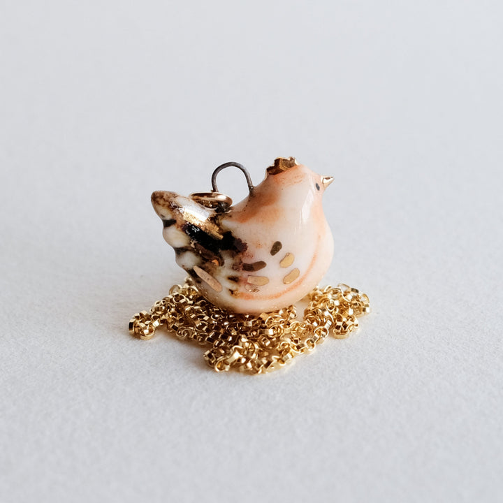 Little Chicken Necklace | Orange Rosewood