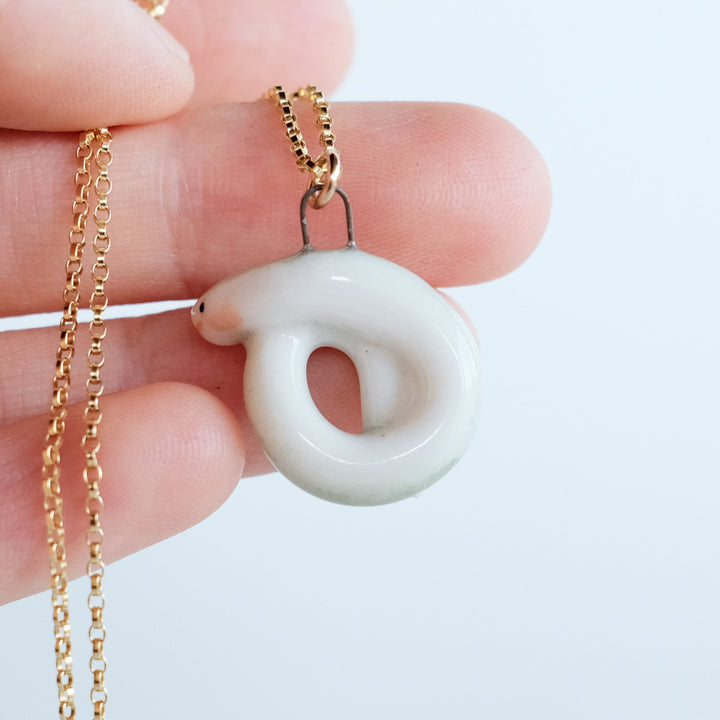Green Snake Necklace | Scales
