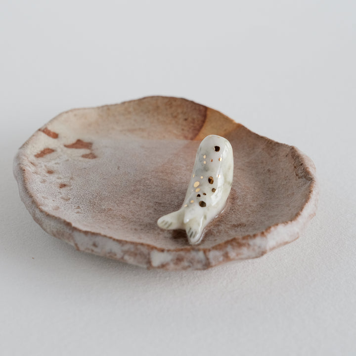 Footed Dish | Shino Push Up Seal