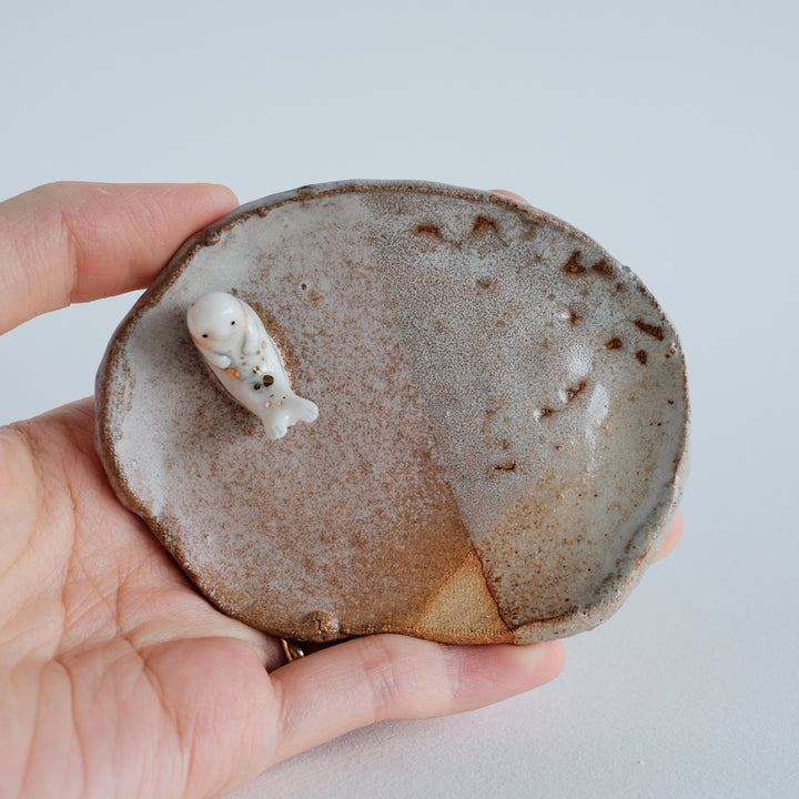 Footed Dish | Shino Back Seal