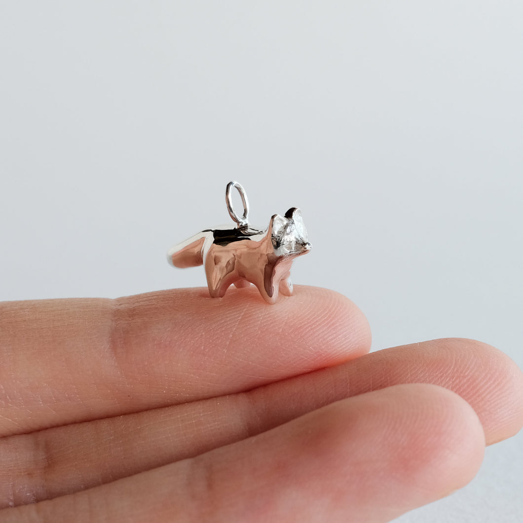 Standing Fox Pendant [Sterling Silver]