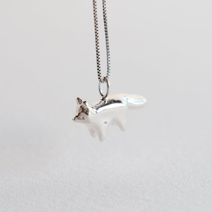 Standing Fox Pendant [Sterling Silver]