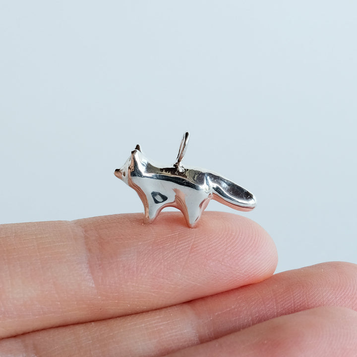 Standing Fox Pendant [Sterling Silver]
