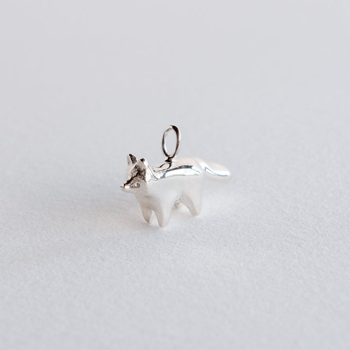 Standing Fox Pendant [Sterling Silver]