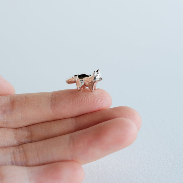 Standing Fox Guardian [Sterling Silver]