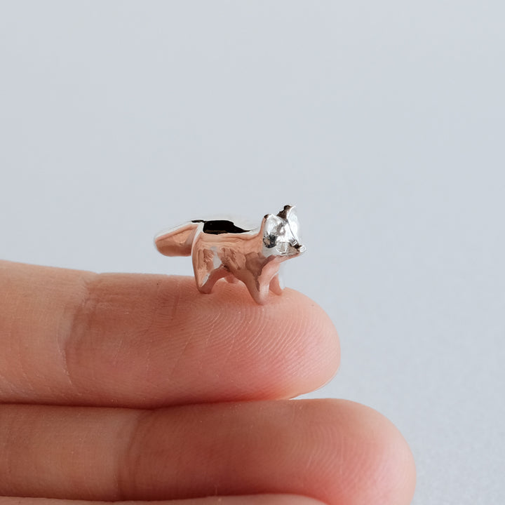 Standing Fox Guardian [Sterling Silver]