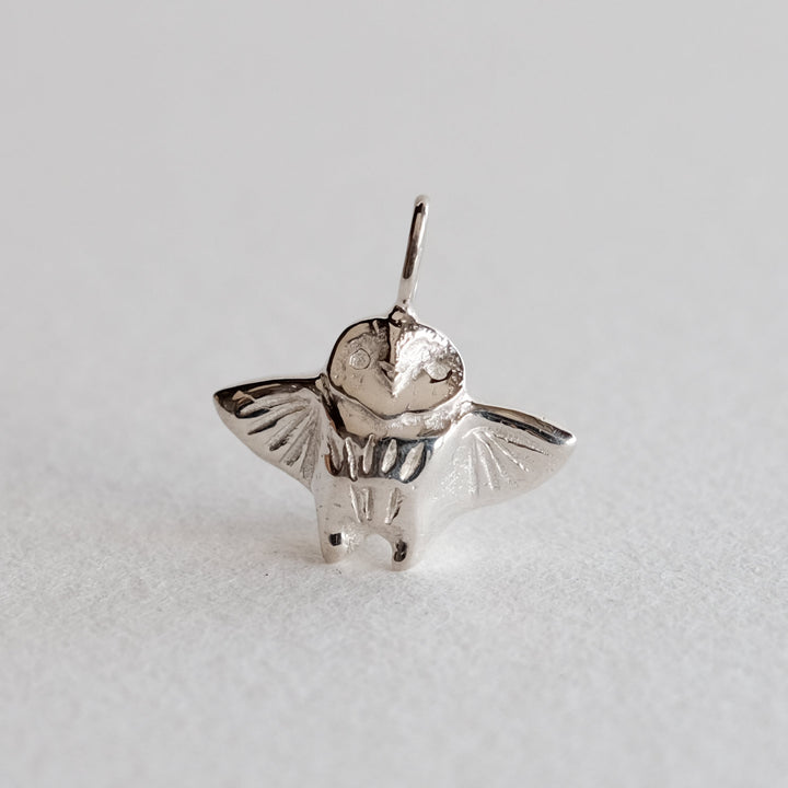 Outstretched Owl Pendant [Sterling Silver]
