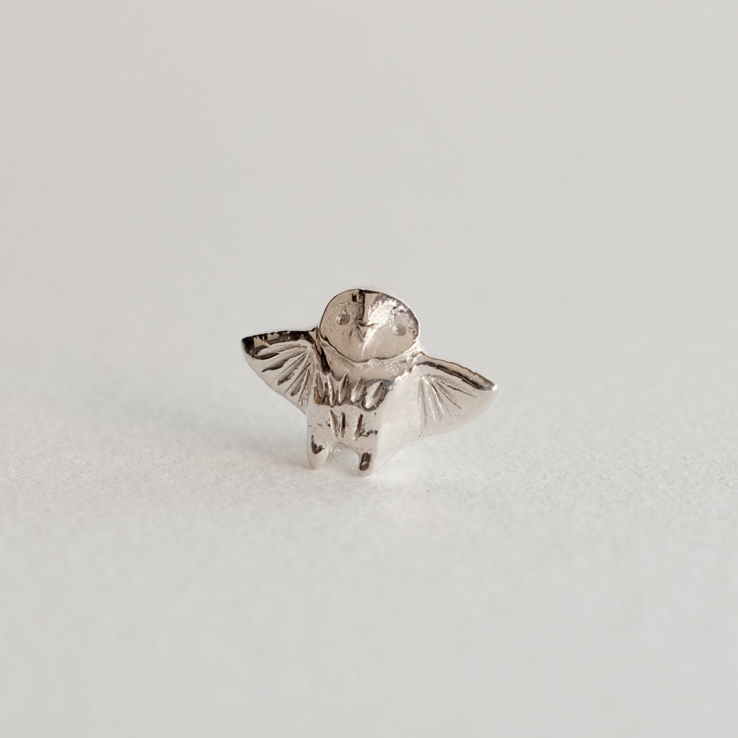Outstretched Owl Guardian [Sterling Silver]
