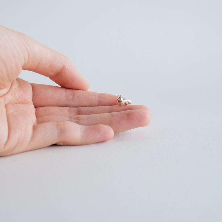 Tiny Standing Fox Guardian [Sterling Silver]