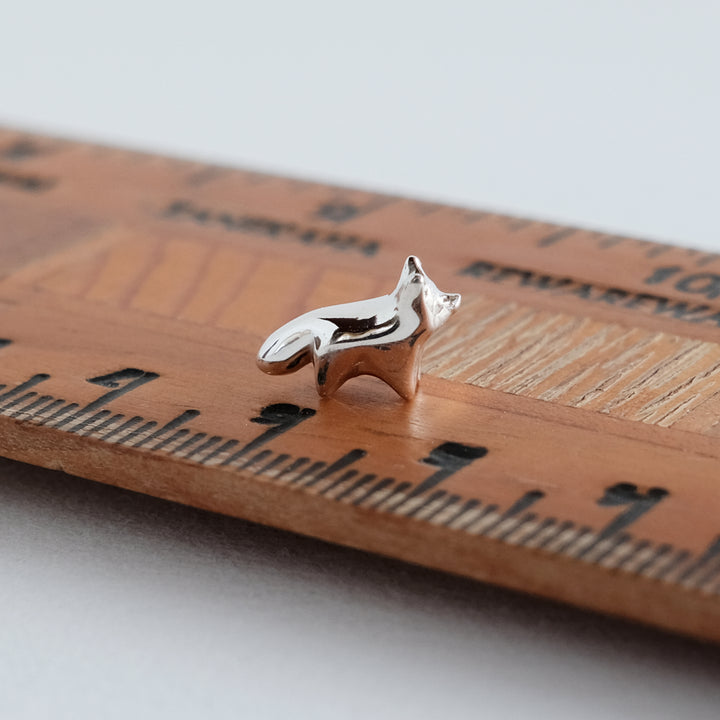 Tiny Standing Fox Guardian [Sterling Silver]