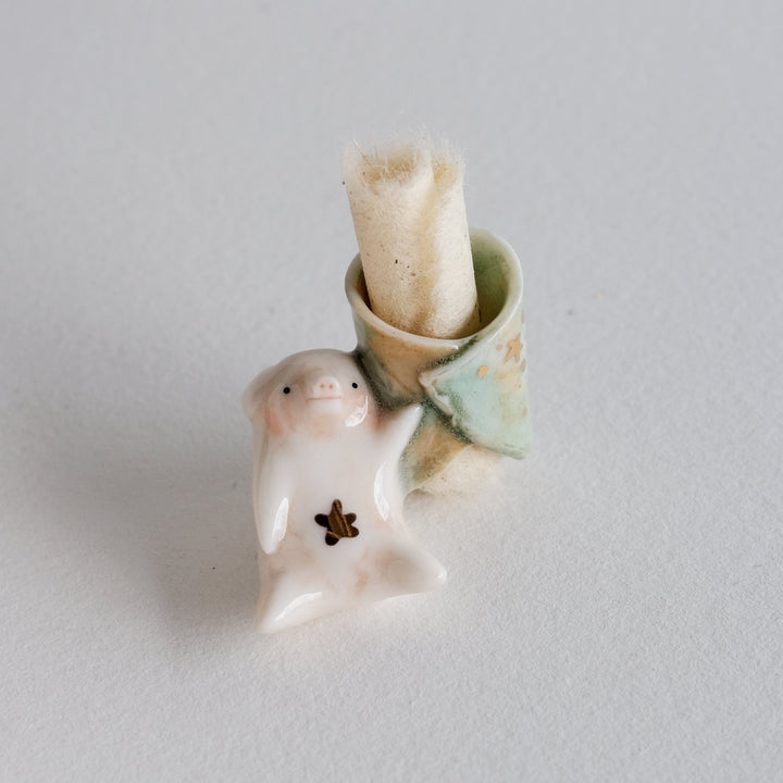 Scroll Bearer | Sitting Pig