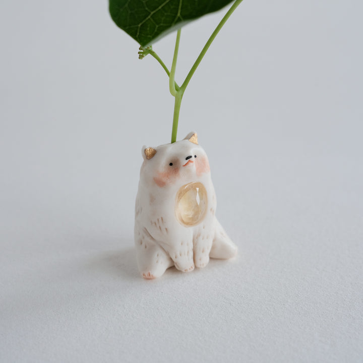 Bear Guardian | Sitting Citrine Bear