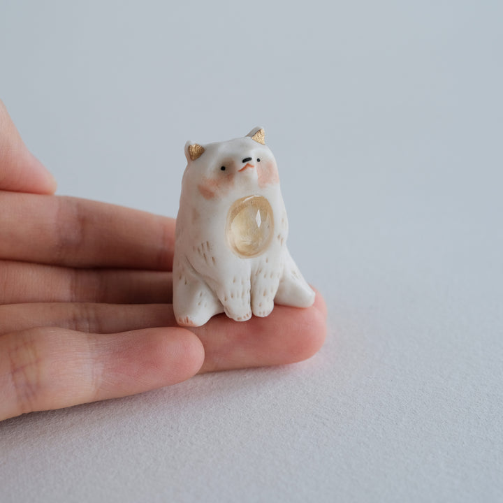 Bear Guardian | Sitting Citrine Bear