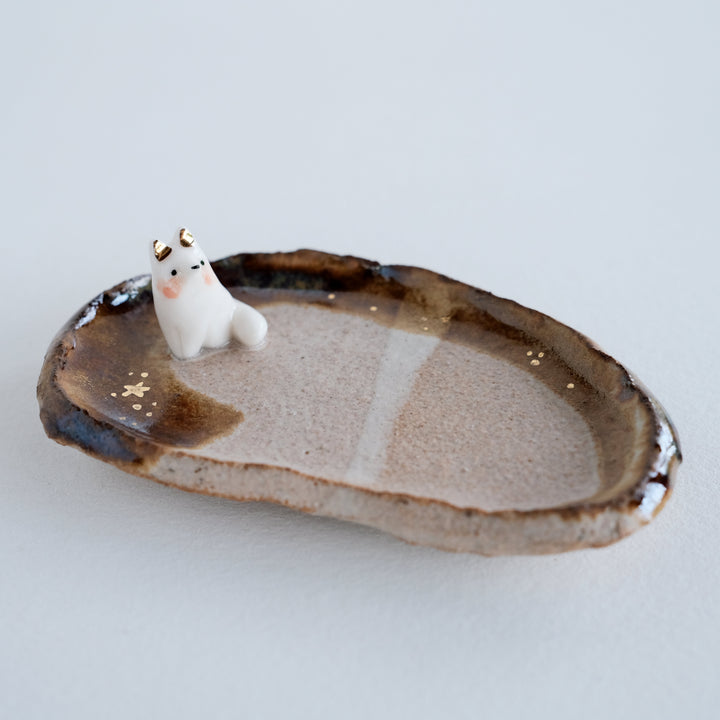 Footed Dish | Enso Sitting Fox