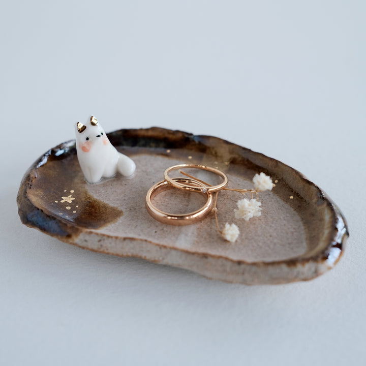 Footed Dish | Enso Sitting Fox