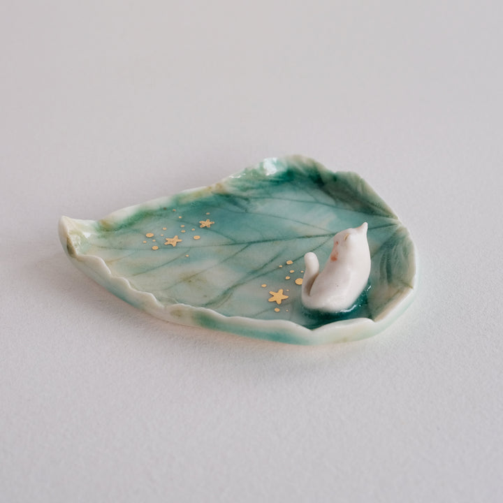 Leaf Dish | Sleepy Cat