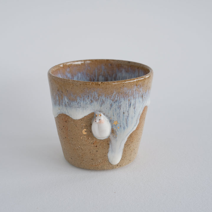 Drippy Indent Cup | Sleepy Curled Fox