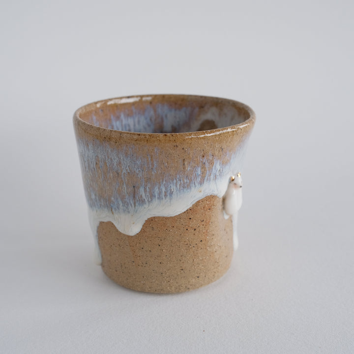 Drippy Indent Cup | Sleepy Curled Fox
