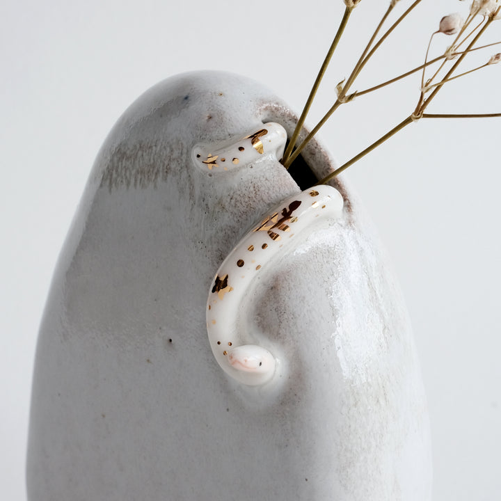 Pebble Vase | Leaf Litter Snake