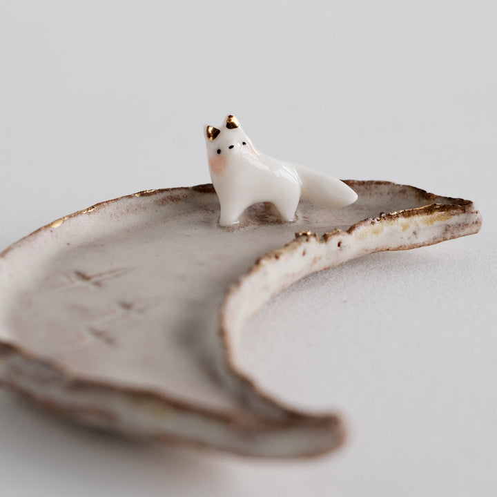 Footed Crescent Dish | Wandering Fox