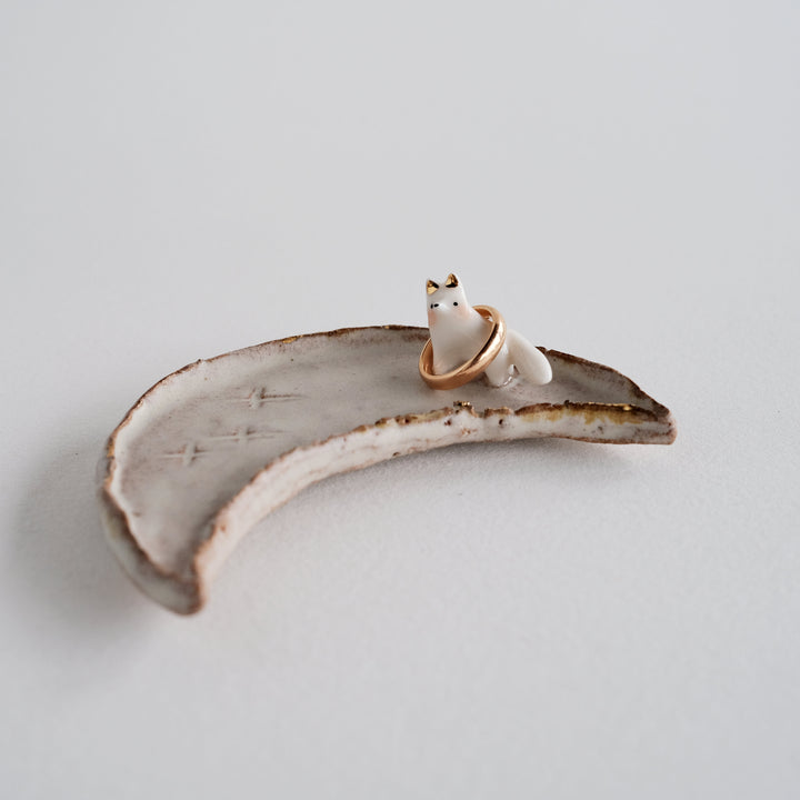 Footed Crescent Dish | Wandering Fox