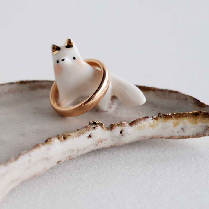 Footed Crescent Dish | Wandering Fox