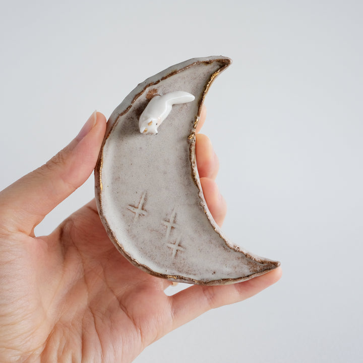 Footed Crescent Dish | Wandering Fox