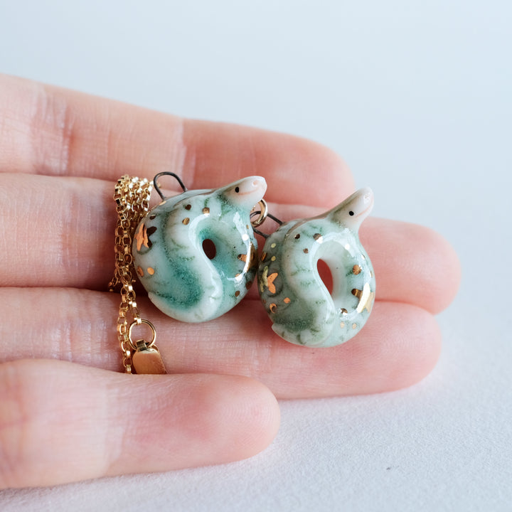 Green Snake Necklace | Stardust