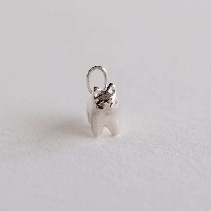 Tiny Standing Fox Pendant [Sterling Silver]
