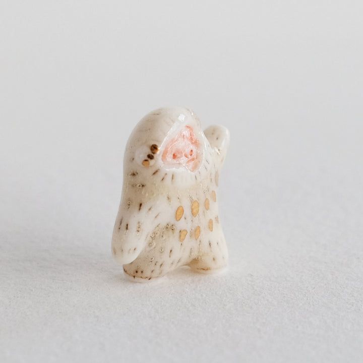 Snow Monkey Guardian | Teensy Waving