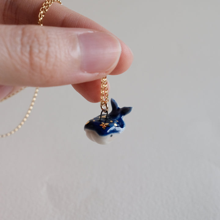 Royal Blue Whale Necklace