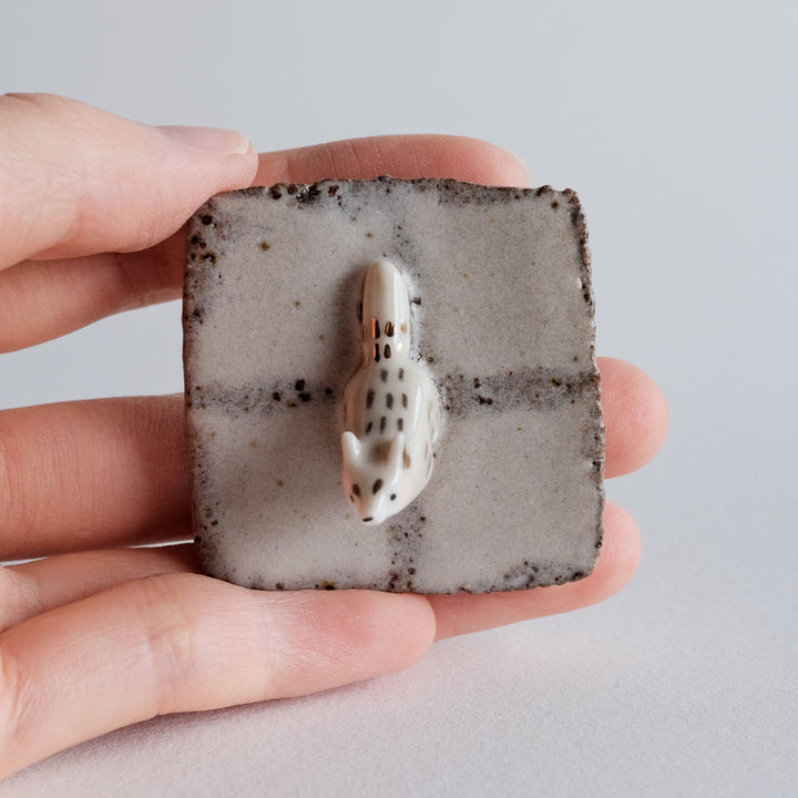 Nerikomi Ring Holder | Howling Wolf