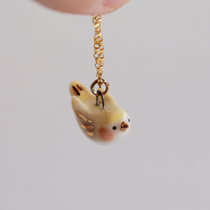 Orange Chun Bird Necklace