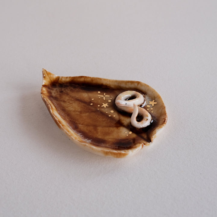 Leaf Dish | Brown Leaf Snake