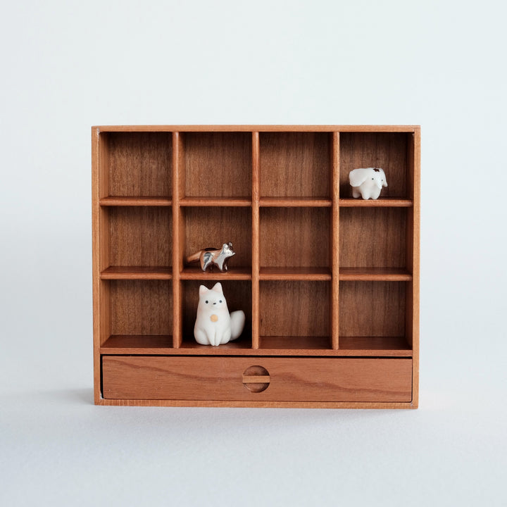 Mini Cherry Wood Display Shelf
