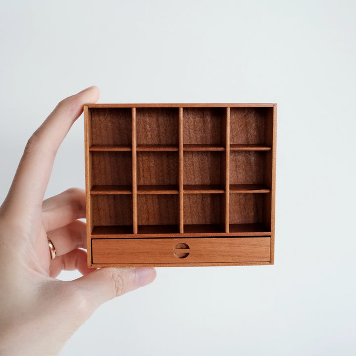 Mini Cherry Wood Display Shelf