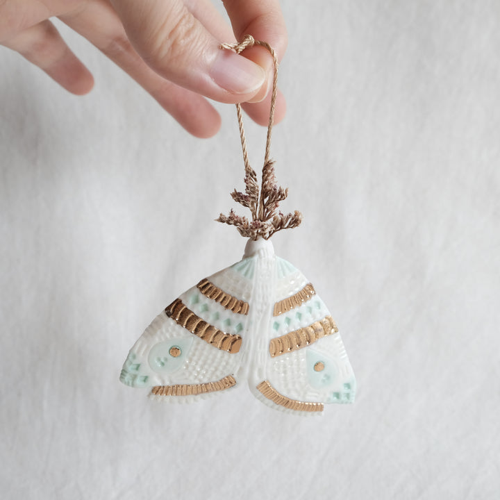 Porcelain Moth Wall Hanging | Edgy