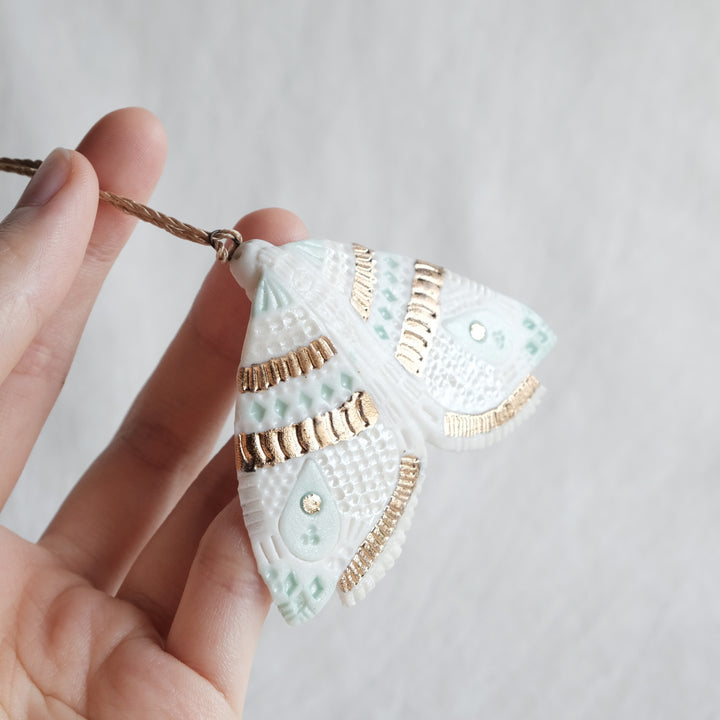 Porcelain Moth Wall Hanging | Edgy