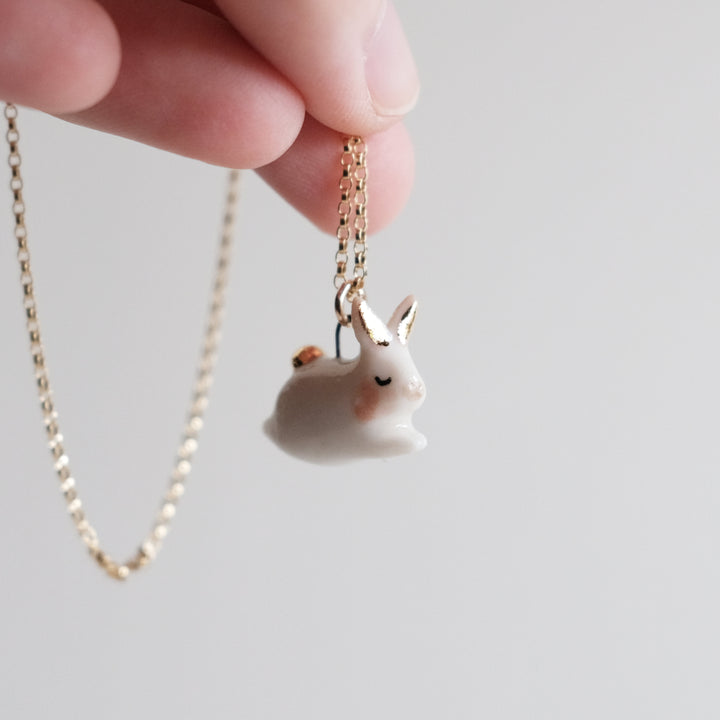 Porcelain Bunny Necklace