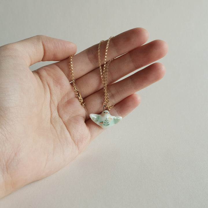 Chun Leaf Bird Necklace