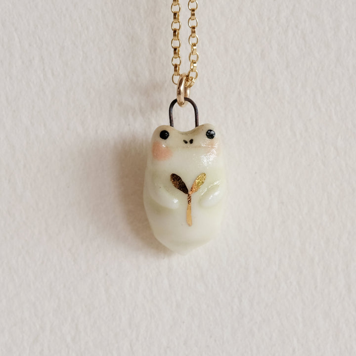 Sprout Frog Necklace