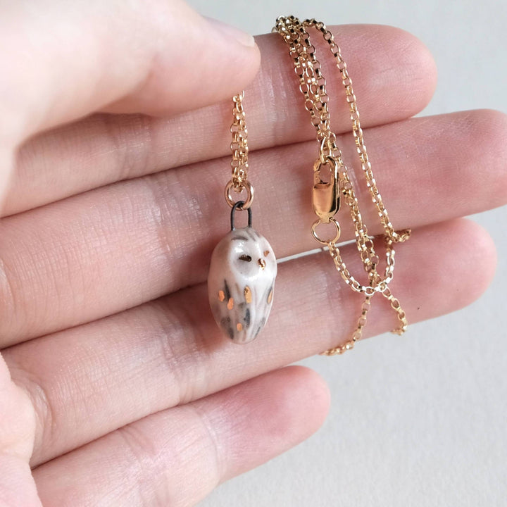 Brown Owl Necklace | Bright Eyes